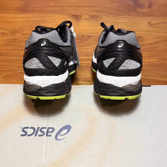 Asics Gel Kayano 22 Men's Size 12 Charcoal/Silver/Lime New with Box - Picture 5 of 8